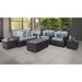 Kathy Ireland River Brook 7 Piece Outdoor Wicker Patio Furniture Set