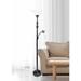 Lalia Home Bronze and White 2-Light Torchiere Floor Lamp