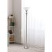 Lalia Home Brushed Nickel Metal Torchiere Floor Lamp