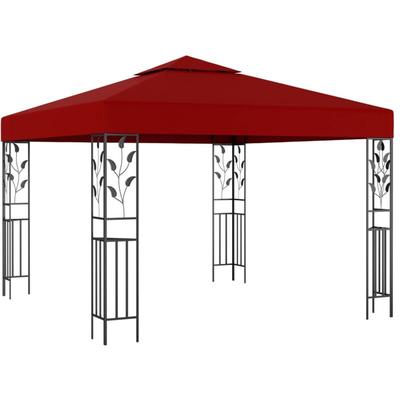 Pavillon 3x3 m Weinrot Vidaxl