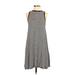 Old Navy Casual Dress - A-Line: Black Stripes Dresses - Women's Size Small