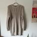 American Eagle Outfitters Sweaters | American Eagle | Crew Neck Beige Sweater Dress L | Color: Tan | Size: L