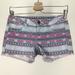 American Eagle Outfitters Shorts | American Eagle 0 Shorts Striped Tribal Western | Color: Blue/Pink | Size: Regular