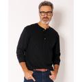 Blair Men's John Blair Everyday Jersey Knit Long-Sleeve Henley - Black - 4XL