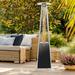 Thermo Tiki 38,000 BTU Outdoor Propane Patio Heater, Stainless Steel in Gray | 90 H x 18 W x 18 D in | Wayfair HEATER-FLR-PH665-SS