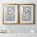 August Grove® Gathering Daisies I - 2 Piece Painting Print Set Paper, Solid Wood in White/Yellow | 30.5 H x 85 W x 1.5 D in | Wayfair