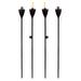 BirdRock Home Wide Conical Torches Bamboo in Black | 5.75 H x 12 W x 19.5 D in | Wayfair 11264