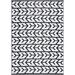 Black/White 108 x 72 x 0.1 in Area Rug - Union Rustic Allistir Geometric Machine Woven Indoor/Outdoor Area Rug | 108 H x 72 W x 0.1 D in | Wayfair