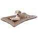 Cozy Plush Pet Bed, 29" L X 43" W X 3.5" H, Tan, Medium, Brown