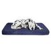 Orthopedic Memory Foam Pet Bed, 46" L X 27" W X 4" H, Navy, Large, Blue