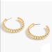 J. Crew Jewelry | J.Crew Gold Seashell Hoop Earrings | Color: Gold | Size: Os