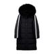 Large Real Raccoon Fur Collar Women Winter 90% Duck Down Jacket Female Loose Thick Long Feather Coat Plus Size - black jacket5,XXL