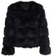 Vagbalena Women Luxury Winter Warm Fluffy Faux Fur Short Coat Jacket Parka Outwear (Black,XL)