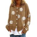 Bartira Sweaters for Women, Women's Sweaters Open Front Cardigan Fall Clothes Knit Cardigans Loose Fit Button Overwear Coat