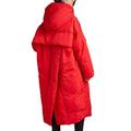 S- 7XL Plus Size Winter Oversize Warm Duck Down Coat Female Long Down Warm Jacket Hooded Cocoon Style Thick Warm Parkas - red,XL