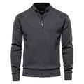 Cardigan Men Casual Zipper Cotton Winter Men Sweaters Fashion Basic Cardigans for Men,M Dark Grey