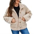 Women's Jacket Spring And Autumn European And American Casual Style Lapel Single-breasted Pocket Long-sleeved Fashionable Loose Coat M