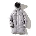 BGGZZG Men's Long Jacket Parkas Coat Large Size 7XL 8XL Winter Cotton Padded Jacket Husband Hood Parka Outerwear Thick Warm Windbreaker Male (Color : Grey, Size : 4XL)