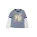 OshKosh B'gosh Long Sleeve T-Shirt: Blue Tops - Kids Girl's Size 8
