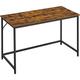 VASAGLE Bureau, Table, Poste de Travail, 120 x 60 x 75 cm, pour Bureau, Salon, Chambre, Assemblage