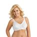 Plus Size Women's Fully®Side Shaping Lace Bra by Exquisite Form in White (Size 38 DD)