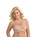 Plus Size Women's Fully®Side Shaping Lace Bra by Exquisite Form in Rose Beige (Size 36 D)