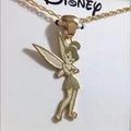 Disney Jewelry | 10k Yellow Gold Disney Tinkerbell Pendant Necklace | Color: Yellow | Size: 18”