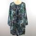 Anthropologie Dresses | Anthropologie Attod Ame Silk Blend Abstract Art Floral Dress 4 | Color: Black/Blue | Size: 4