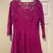 Free People Dresses | Beautiful Lace Fuschia Dress | Color: Purple | Size: L