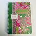 Lilly Pulitzer Office | Lilly Pulitzer Mini Notebook W/Pocket & Labels | Color: Green/Pink | Size: 8.25” X 6.5”