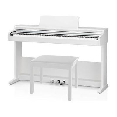 Kawai KDP75 88-Key Digital Piano with Matching Bench (Embossed White) KDP75W