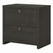 Office by kathy ireland® Echo 2 Drawer Lateral File Cabinet in Charcoal Maple - Bush Business Furniture KI60302-03