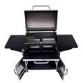 Charbroil American Gourmet 851 Charcoal Grill w/ Cabinet Steel in Black/Gray | 47 H x 61.4 W x 26.3 D in | Wayfair 21302117
