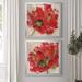 Red Barrel Studio® Red Infusion I - 2 Piece Picture Frame Painting Print Set Canvas in Green/Red | 30.5 H x 61 W x 3 D in | Wayfair