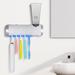 Rebrilliant Toothbrush Holder 5 Slots w/ Cover, Wall Mounted Toothbrush Rack Cleaning Function | 6 H x 5 W x 4 D in | Wayfair