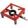 Fornellone fornello a gas 40 x 40 x 19 con bruciatore in ghisa rosso