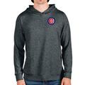 Men's Antigua Heathered Charcoal Chicago Cubs Absolute Pullover Hoodie