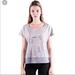 Anthropologie Tops | Anthropologie Lili’s Closet Pink Flamingo Novelty Print Graphic Tee Small | Color: Gray/Pink | Size: S