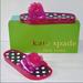 Kate Spade Shoes | Kate Spade Splash Pink Swirl Stud Jelly Slides Flower | Color: Black/Pink | Size: 6
