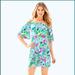 Lilly Pulitzer Dresses | Lilly Pulitzer Fawcett Off Shoulder Dress | Color: Green/Pink | Size: S