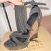 Burberry Shoes | Burberry Suede Fringes Minstead125 Wedge Sandal | Color: Black/Tan | Size: 9.5