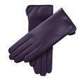 Winter Gloves for Women Genuine Leather Warm Cashmere & Wool Blend Lining Touchscreen Windproof Driving Dress - purple - Medium (7)