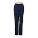 Bass Casual Pants - Low Rise Straight Leg Boyfriend: Blue Bottoms - Women's Size 2