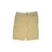 Abercrombie Khaki Shorts: Tan Solid Mid-Length Bottoms - Women's Size 11 - Stonewash