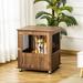 Pawhut Pet Crate Wood in Brown | 27.5 H x 23.5 W x 21.75 D in | Wayfair D02-077BN