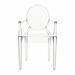 Everly Quinn Arm Chair in Clear Plastic/Acrylic | 37.2 H x 21.4 W x 26.37 D in | Wayfair 4E76253A4FE94BE0B89E90D707FEDC0C