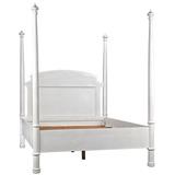 Noir Trading Inc. New Douglas Solid Wood Four Poster Bed Wood in White | 84 H x 65 W x 88 D in | Wayfair GBED116QWH-NEW