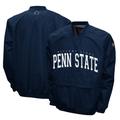 Men's Franchise Club Navy Penn State Nittany Lions Members Windshell V-Neck Pullover Jacket