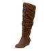 Extra Wide Width Women's The Tamara Wide Calf Boot by Comfortview in Brown (Size 8 1/2 WW)