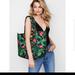 Victoria's Secret Bags | New Victoria Secret Palm Weekender. | Color: Black/Green | Size: Os